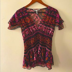 Diane Von Furstenburg Geometric “Going Out Top”